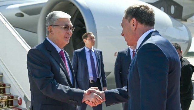 Kazakh President arrives in capital of Belarus