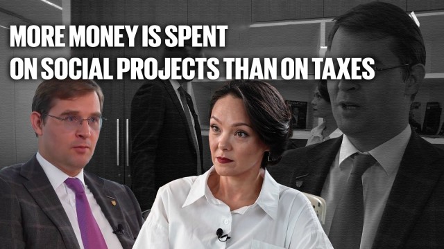 We spend more money on social projects than we do on taxes