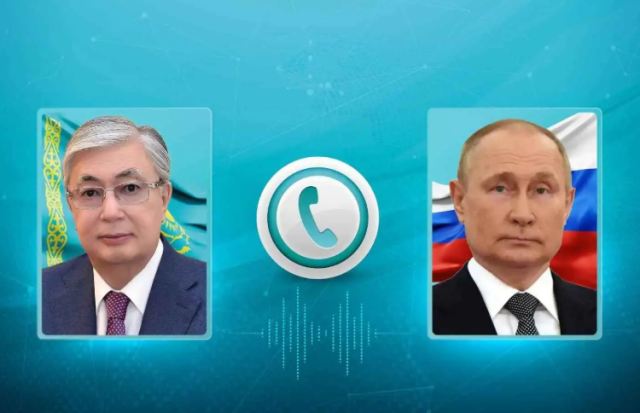 Kazakh, Russian Presidents hold telephone conversation