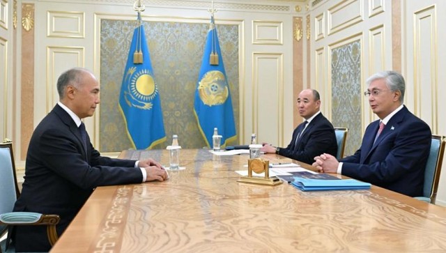 Kazakistan Cumhurbaşkanı, İş Dünyası Ombudsmanını Kabul Etti