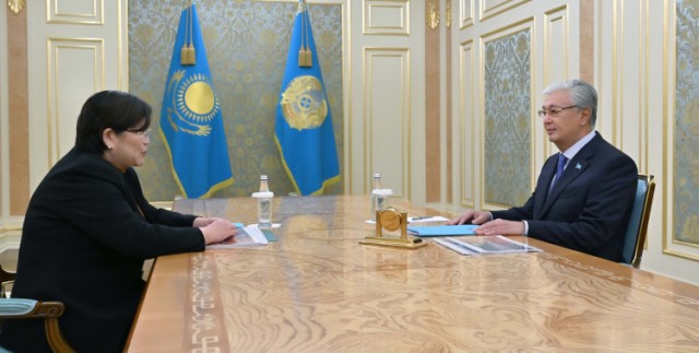 Kazakh President receives Chair of Constitutional Court