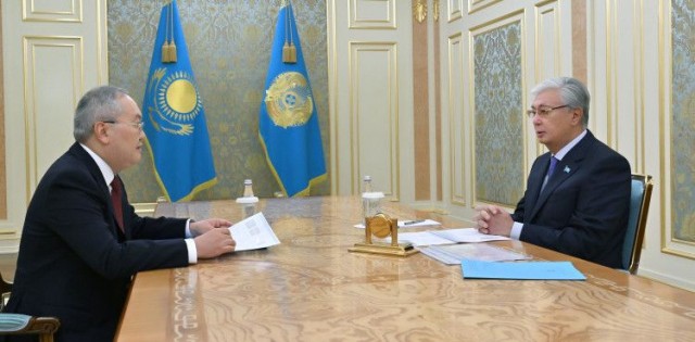 К.Токаев каржы мониторинги агенттигинин төрагасын кабыл алды