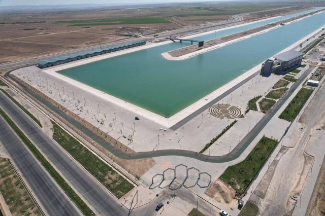 Крупнейший в Центральной Азии гребной канал открыли в Туркестане