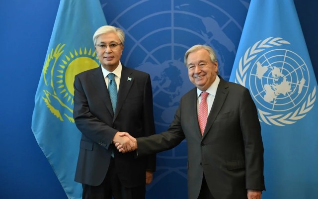 Kasım-Comart Tokayev, New York’ta Devlet ve uluslararası kuruluşların liderleriyle görüştü
