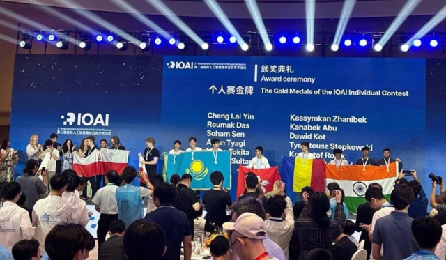 Kazakh school students develop in-demand AI projects