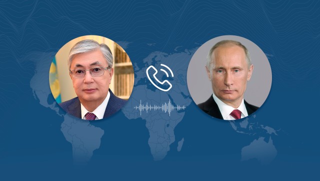 Kazakh, Russian Presidents hold telephone conversation