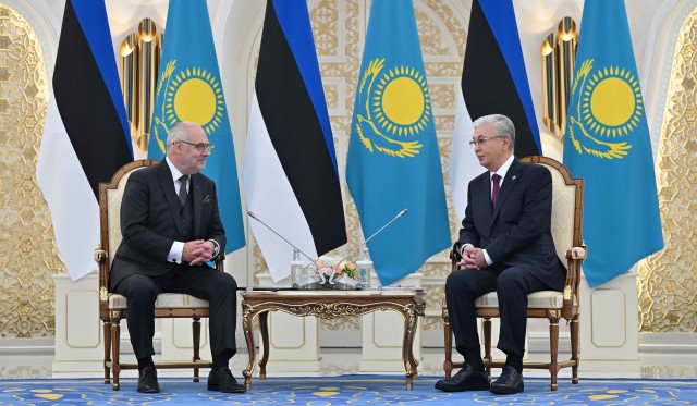 Presidents of Kazakhstan and Estonia hold talks