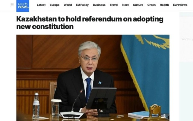 Kazakistan’daki Anayasa Reformu yabancı medyanın gündeminde