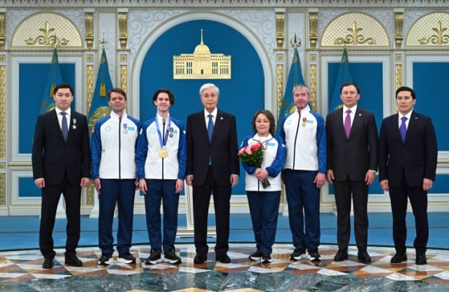 President Tokayev awards Olympic champion Mikhail Shaidorov
