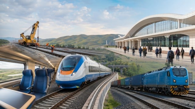 Казакстанда темир жол тармагы кеңейтилет