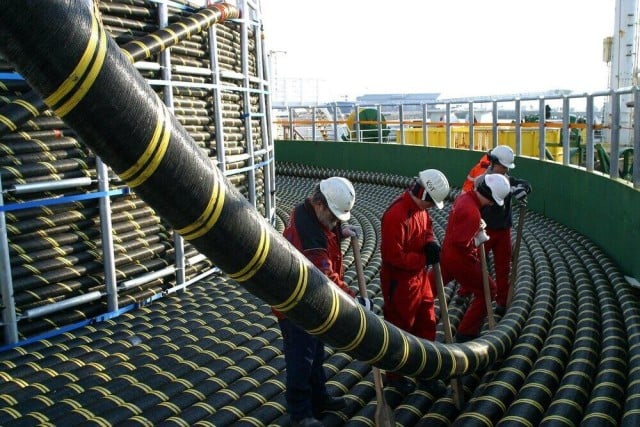 Caspian underwater internet cable construction reaches key milestone
