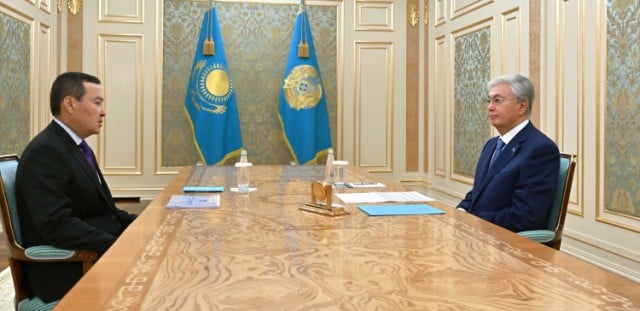 Kazakh President receives Supreme Audit Chamber Chairman