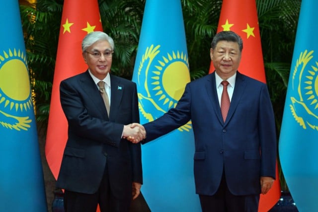 Kazakh, Chinese Presidents hold talks
