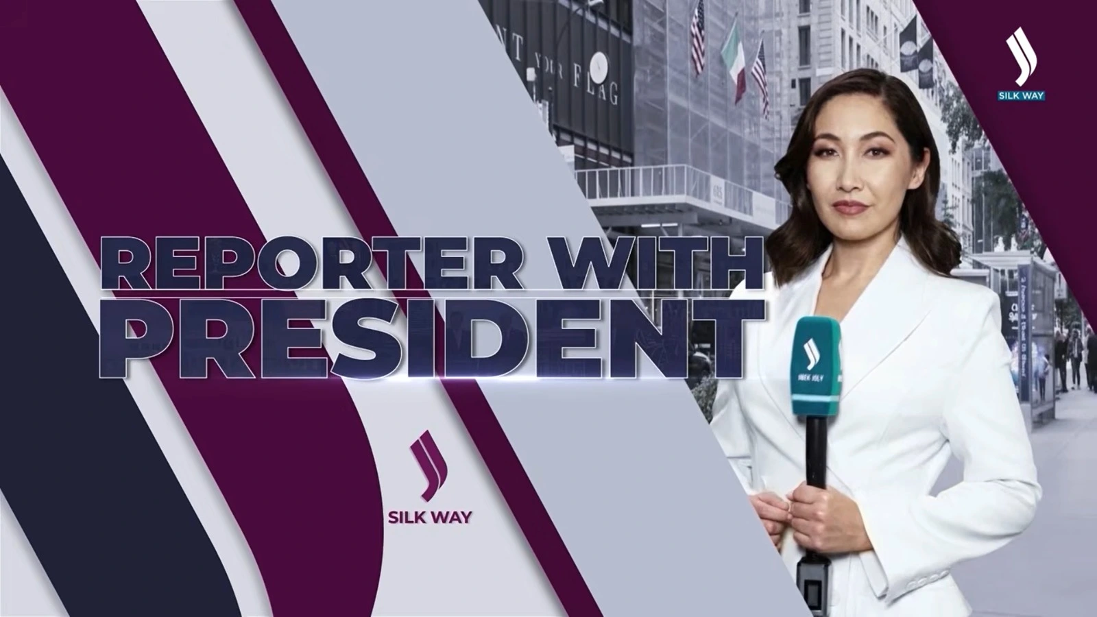 Reporter with President